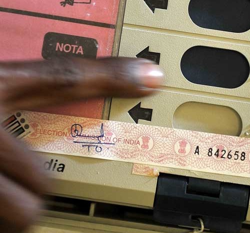 NOTA at third place in 36 Assembly in Bihar Poll